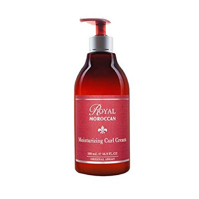 Royal Moroccan Curl Defining Cream for Frizzy, Color Treated Curly Hair Moisturizing Argan Oil Styling Product (500 ml 16.9 oz)