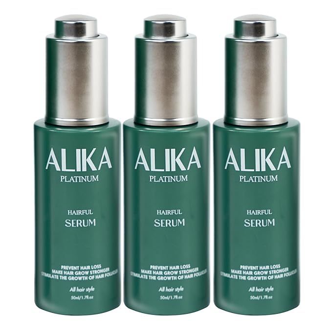 ALIKA Natural 3 Hair Growth Serum, Scalp Serum for Hair Growth, Hair Serum For Hair Loss, Grow Gorgeous Hair Growth Serum, Hair Loss Treatments for Women, Men Suitable For Dry, Oily, Normal Scalp