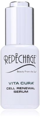 Repechage Vita Cura Renewal Serum Natural Anti-Aging Face Moisturizer with Hyaluronic Acid, Marine Seaweed, Antioxidant EGCG, Vitamin K to Brighten, Smooth and Even Tone for Men and Women 1 fl Oz