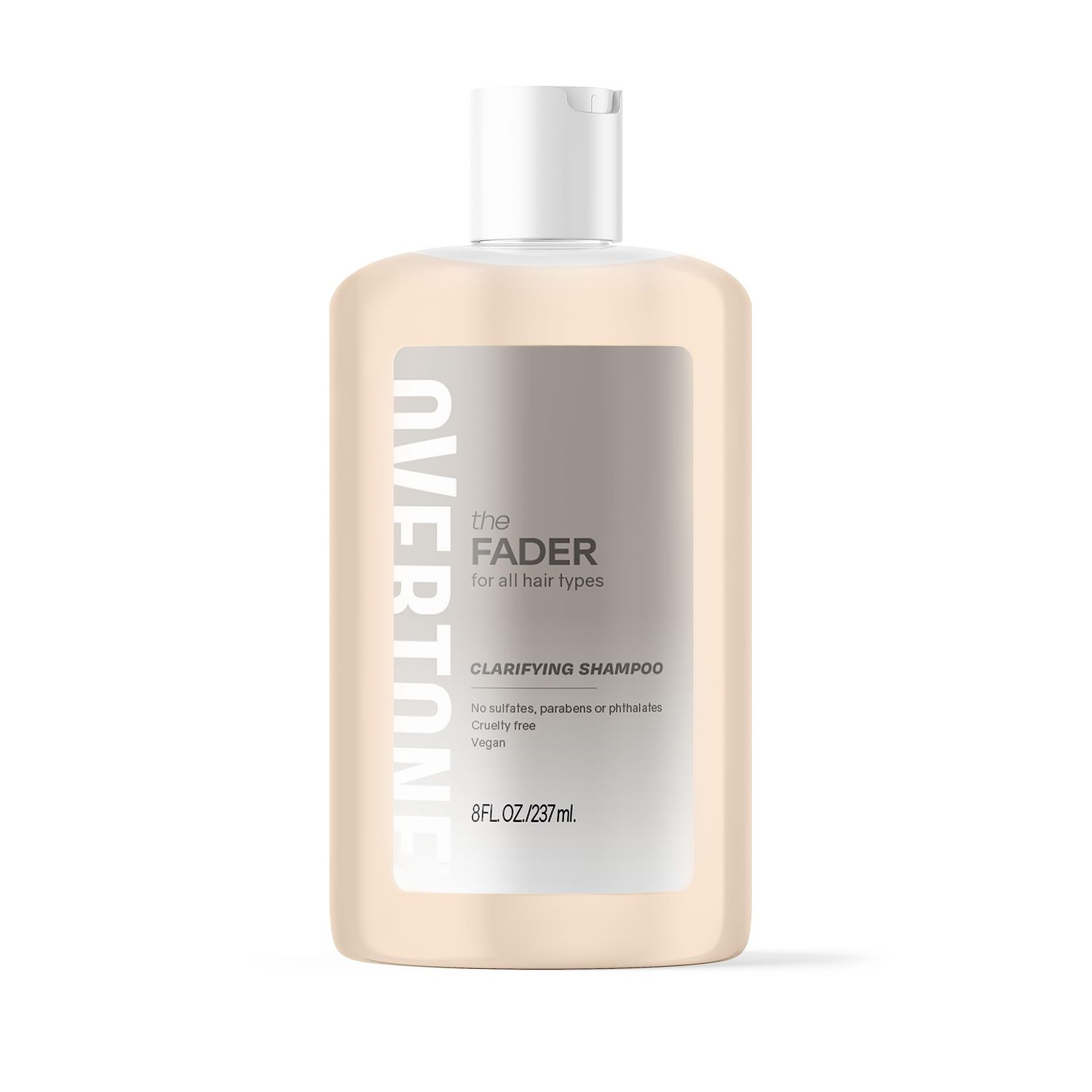 oVertone Haircare The Fader Clarifying Shampoo - pH-Balanced Deep Cleansing Shampoo for All Hair Types - Fast Color Fading Formula with Intense Hydration - Sulfate-Free, Vegan Cruelty-Free - 8 oz