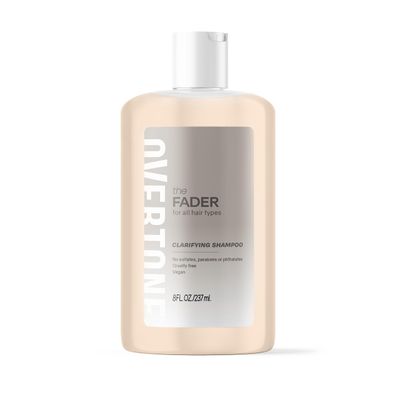 oVertone Haircare The Fader Clarifying Shampoo - pH-Balanced Deep Cleansing Shampoo for All Hair Types - Fast Color Fading Formula with Intense Hydration - Sulfate-Free, Vegan Cruelty-Free - 8 oz