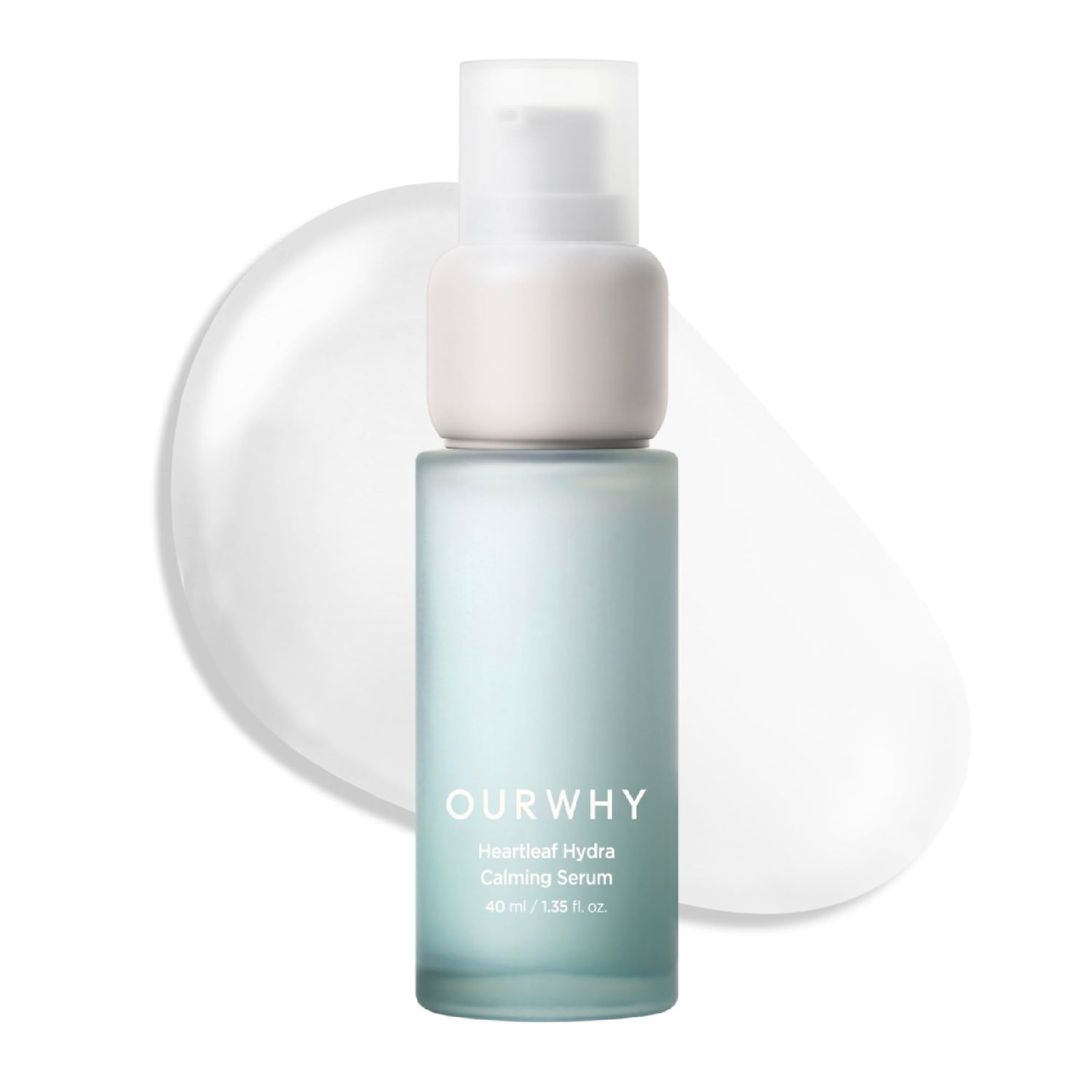 OURWHY Heartleaf Hydra Calming Serum (1.35fl oz) - Soothing Hydrating Serum for Sensitive Skin. With Heartleaf Extract, Hyaluronic Acid Panthenol