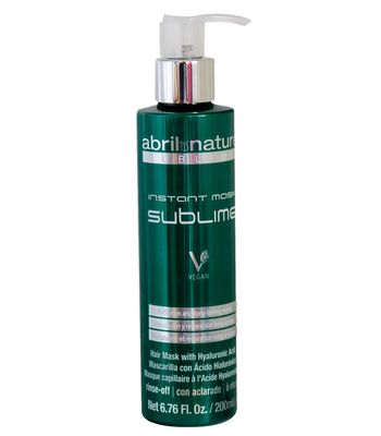 abril et nature - Sublime - Hydrating Repair Mask - For Damaged, Thick, andor Porous or Afro Hair - Hyaluronic Acid - Softens and Repairs - Professional Hair Mask - 200 ml