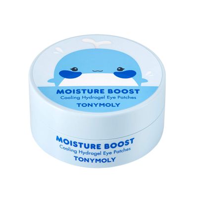 TONYMOLY Moisture Boost Cooling Hydrogel Eye Patches, Hylauronic Acid, Refreshing Hydrating Eye Patches for Tired Under Eyes, 30 Pairs