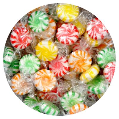 Fruity Starlight Hard Candy, 1 Pound Bulk Candy (Approx. 75 pcs.), Individually Wrapped Hard Candy, Fruit Starlights, The Hampton Popcorn Candy Company