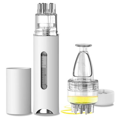 Scalp Applicator Comb,2Pcs Minoxidil Applicator Comb Set,Minoxidil Serum Liquid Massager To Promote Hair Growth,Roller Ball Scalp Massage CombWhite