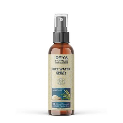 Ireya Ayurveda Rice Water SprayToner, 200ml (6.76oz) with Rosemary, Aloevera Extract Fermented Rice Water Serum for Hair Growth, Strengthen Thicken Hair Mist for Women Men