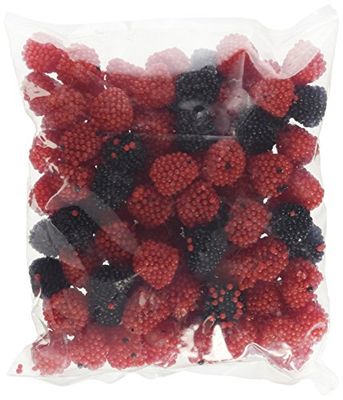 Gummy Candy Red Black Raspberries, 1 Lb