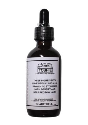 Toshie Regrowth Hair Serum, 5 Minoxidil, Pumpkinseed Oil, Rosemary Oil, Biotin, Castor, Aloe Vera, Stops Hair Loss, Helps Regrow, Strengthen, Thickens Hair, Men Woman