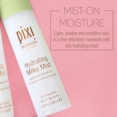 Pixi Beauty Milky Mist 2.70 Fl Oz Hydrating Moisturizer for Dry Skin Infused with Hyaluronic Acid
