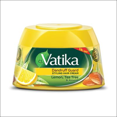 Vatika Naturals Nourish Protect Styling Hair Cream Henna, Almond Aloe Vera with Nourishing Vatika Oils - 140 ml 4.9 oz