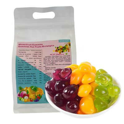Mixed Fruit Peel Gummy, Peel Gummy, Mango Peach Green Awn Lychee Yellow Peach Mixed Flavor, Fructose, Chinese Candy,Wedding Candy