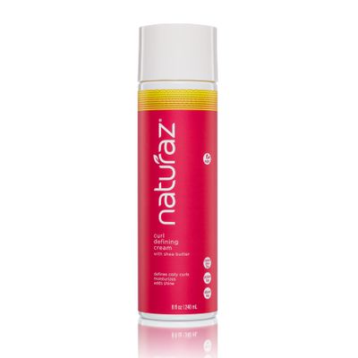Naturaz Curl Defining Cream 100 Vegan, Cruelty Free, Paraben Free Deeply Moisturizing, Medium Hold, Aloe Vera Based Gel For African American Hair Curl Definer for Dry, Curls and Coils 8 Oz