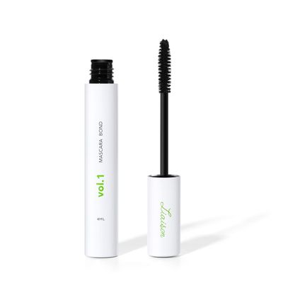 Mascara Bond (4ml) Volumizing Lengthening Mascara with Peptide Growth Complex for Long Lashes - No Clump, No Glue with Lash Growth Serum - Enhance Volume, Definition, and Strength for Fuller Lashes