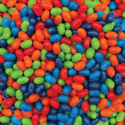 Sour Jelly Beans - 2 Pound Bulk Pack - Tart Fruit Flavored Candy