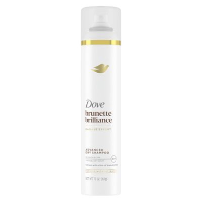 Dove Advanced Dry Shampoo Brunette Brillance Refresh Revive Hair Without Water Refresh Hair with a Hint of Brunette Tint 7.3 oz