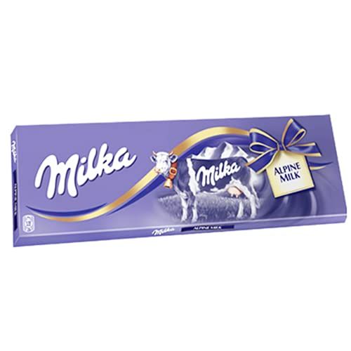 Milka Alpine Milk Chocolate Bar 270G (Pack of 1)