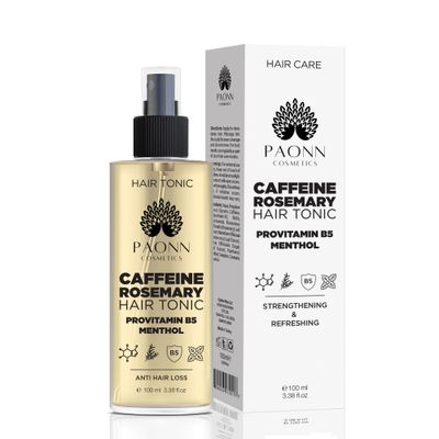 Rosemary Caffeine Hair Tonic, Supports Scalp Comfort, Shine, and Manageability with a Lightweight Formula