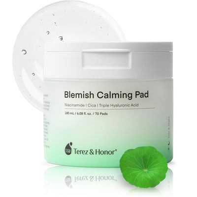 Niacinamide, Centella Hyaluronic Acid Serum Pad - Korean Brighten, Soothe Deep Moisturize Skincare, Pre-Soaked Toner Pads for Face - Dermatologist Tested Daily for Blemish-Prone or Sensitive Skin