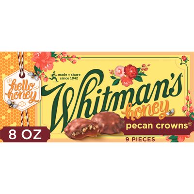 WHITMAN&#39;S Honey Pecan Crowns Chocolate Candy Gift Box, 8 oz.