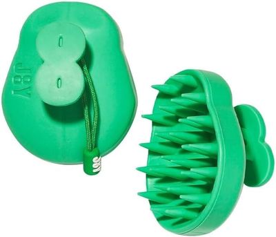JOOY Scalp Energizing Brush - Handheld Soft Silicone Scalp Scrubber for Hair Growth Circulation - Stimulates Scalp, Enhances Product Absorption, Reduces Hair Loss - Lightweight Ergonomic