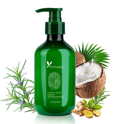 M.K ZIZZYPOP Rosemary Shampoo for Dry Scalp Sensitive Skin - Herbal Dandruff Control with Gentle Cleansing Formula, Scalp Buildup Remover for Soft Healthy Hair, Moisturizing Hair Care Treatment