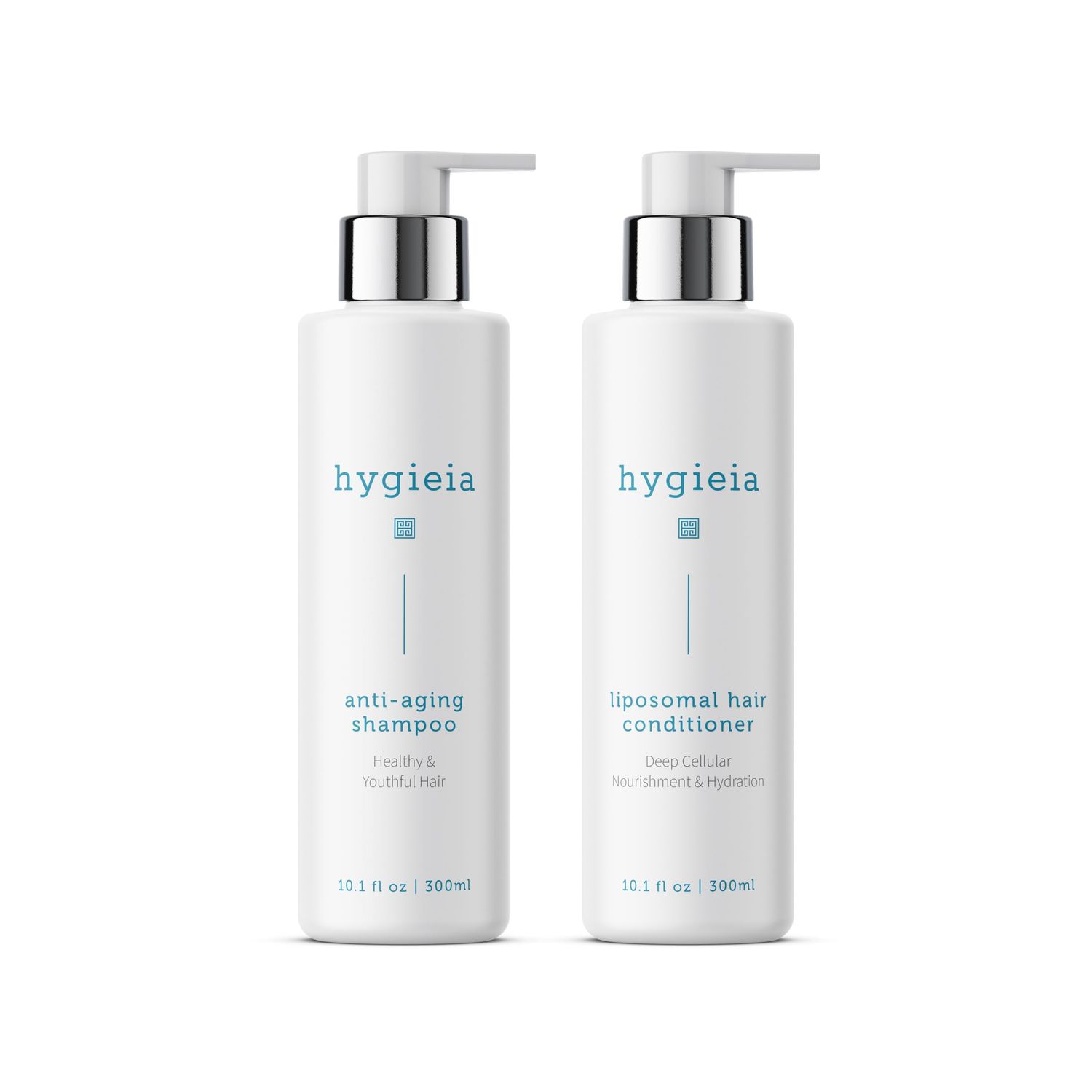 Hygieia Anti-Aging Shampoo Liposomal Conditioner Set - Salon Quality, Hydrates, Strengthens Nourishes Hair, All Hair Types, 8oz