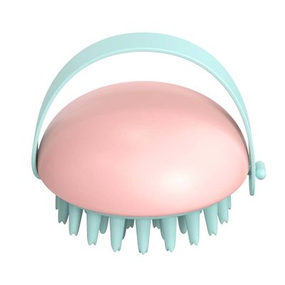 AMSDCN Scalp Massager Shampoo Brush with Soft and Flexible Silicone bristles for Hair Care and Head Relaxation, Ergonomic Scalp Washerexfoliator for Dandruff Removal and Hair Growth (Pink)