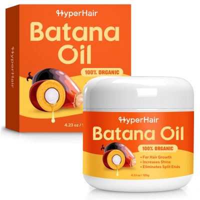 HyperHair Batana Oil - Intensive Conditioning for Hair Growth, Enhanced Shine, Softness, and Moisture, Repairs Damaged Hair, Nourishes and Strengthens (4.23 oz)