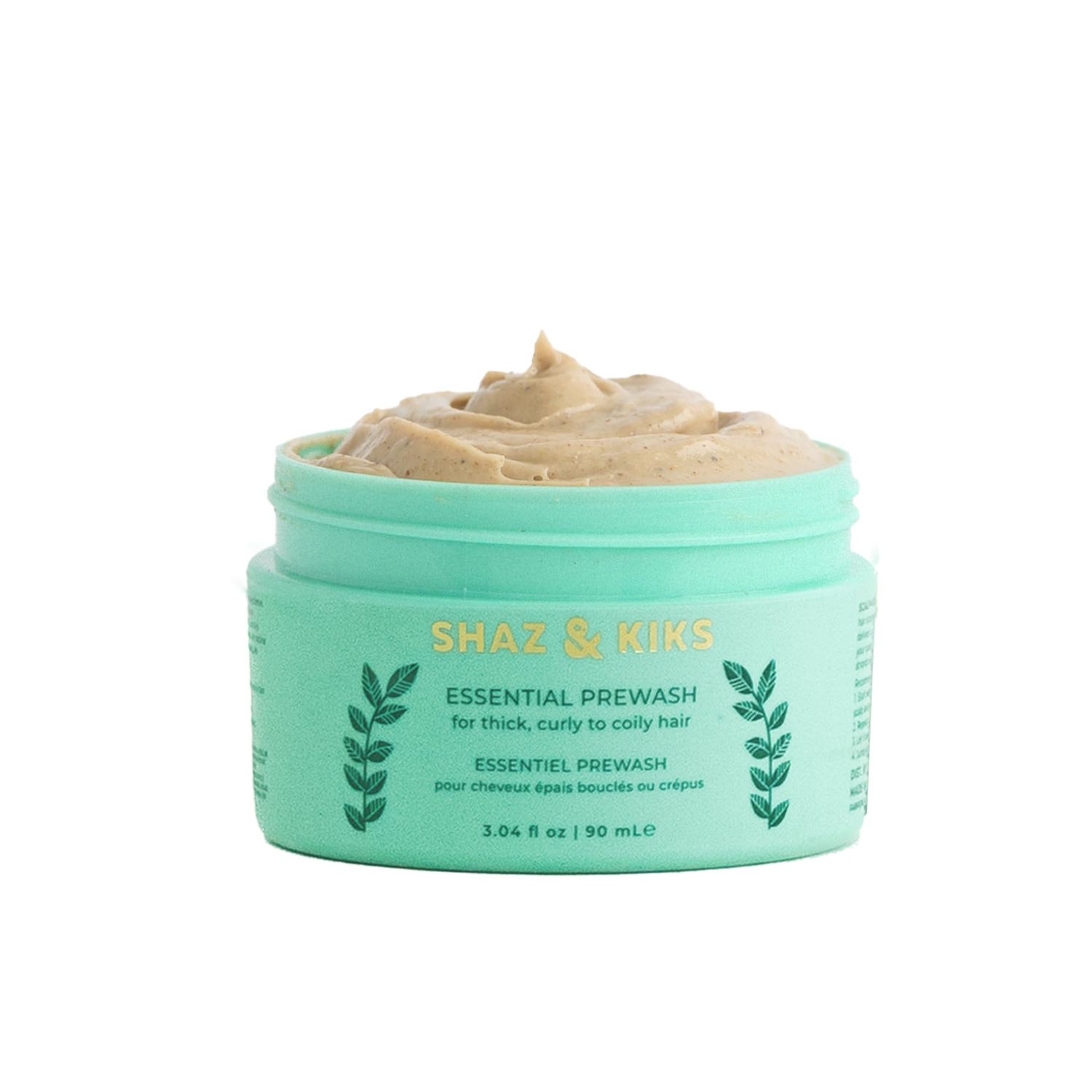 SHAZ KIKS Essential Prewash Mask for Thick, Curly to Coily Hair Scalp Hair Mask with 35 Essential Nutrients to Build Long-term Health Stimulate Growth Moisturize Dry Scalp Curls, 3.04 oz