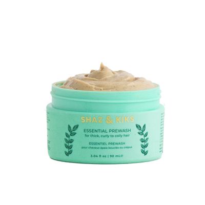 SHAZ KIKS Essential Prewash Mask for Thick, Curly to Coily Hair Scalp Hair Mask with 35 Essential Nutrients to Build Long-term Health Stimulate Growth Moisturize Dry Scalp Curls, 3.04 oz