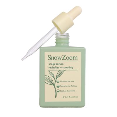 Snowzoom Hair Serum for Thinning Hair, 95ml45ml - Clinically Tested Formula with Caffeine, Biotin, Rosemary Tea Tree Oils - Stimulates Regrowth, Balances Oil Soothes Scalp