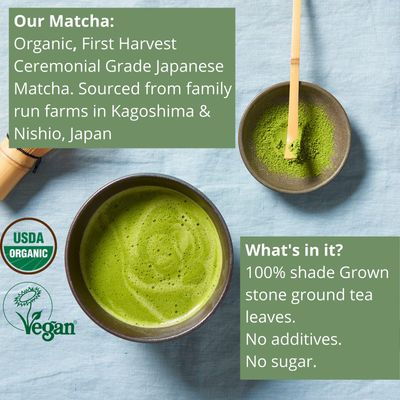 KENKO Matcha Green Tea Powder USDA Organic Highest Ceremonial Grade, Authentic Japanese, Premium 1st Harvest, 1 oz (30 servings)
