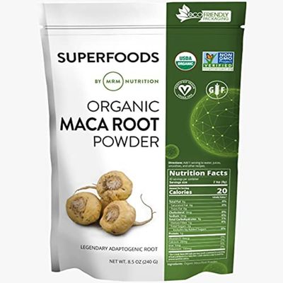 MRM Nutrition Organic Maca Root Powder Superfoods Adaptogen Gluten-Free Vegan 40 Servings