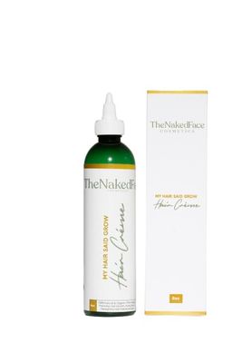 The Naked Face, My Hair Said Grow Creme; Natural Organic Creme, aids in repairing dry, overprocessed or damaged hair. Conditions hair, aids in repairing hair bonds promotes hair growth