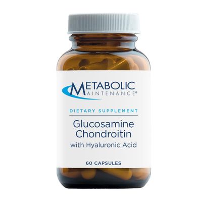 Metabolic Maintenance Glucosamine Chondroitin (1000mg) with Hyaluronic Acid Supplement - Supports Joint Health Tissue Hydration (60 Capsules)