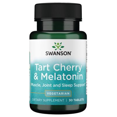 Swanson Tart Cherry Melatonin 30 Tabs