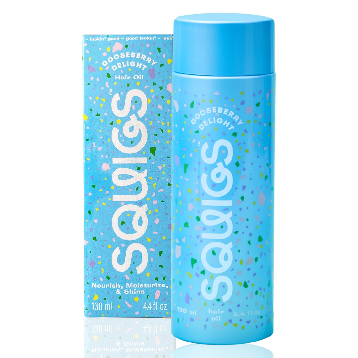 Squigs Gooseberry Delight Hair Oils - Pre-wash Hair Oil for Damaged Hair and Dry Scalp - Ayurvedic Treatment with Coconut, Castor Oil and Amla For Hydration - Non-Toxic Paraben Free - 130 ml