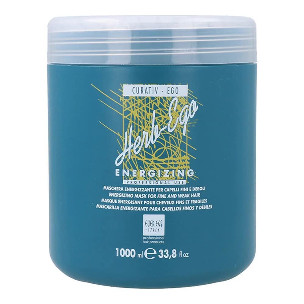 Ever Ego Italy Energizing Mask For Thinning, Fine and Weak Hair Stimulating and Revitalizing Hair Care Product For Men And Women 1 Liter Tub