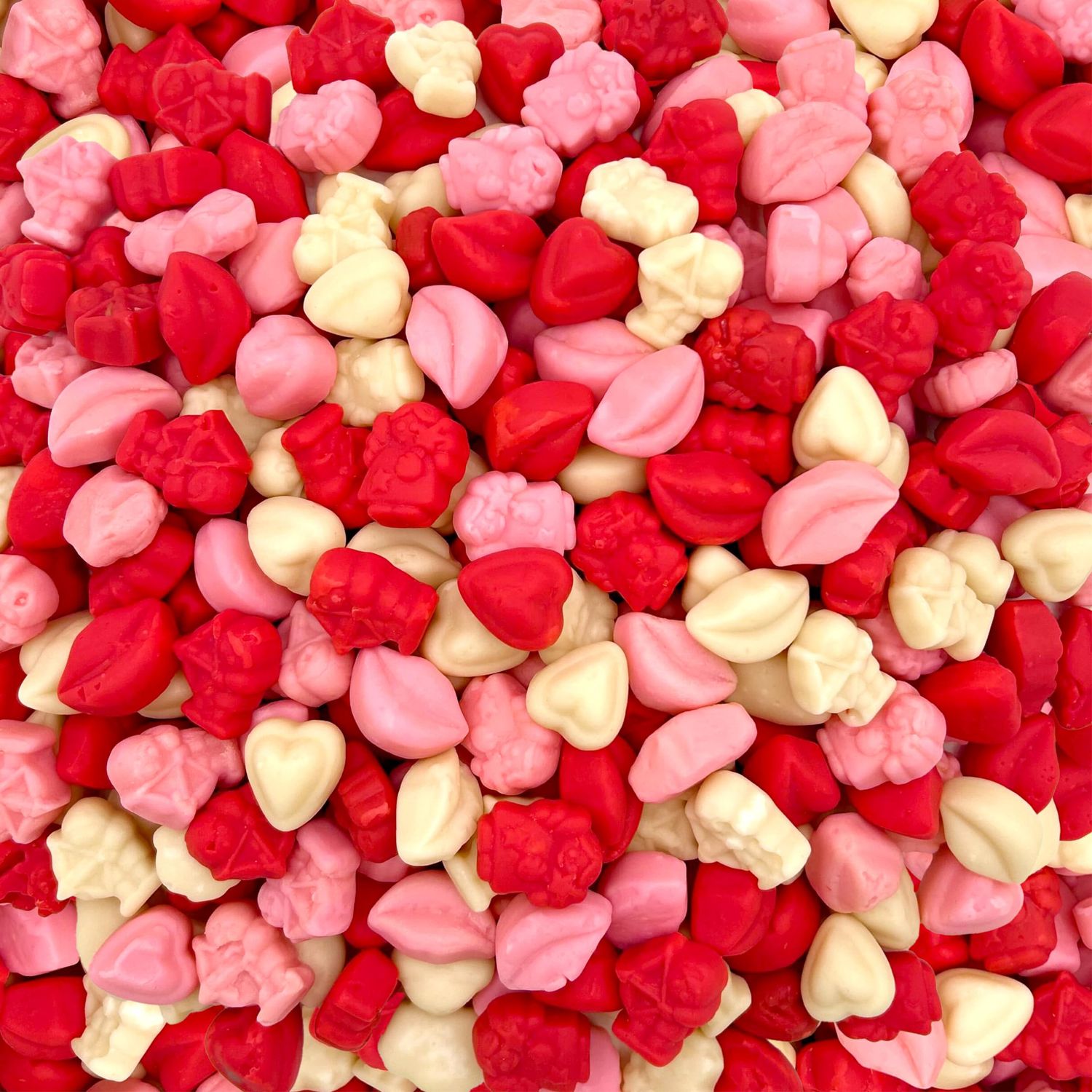 Mellowcreme Candy Mix 3 Pound Bag Lips, Cupids, Hearts, Angels
