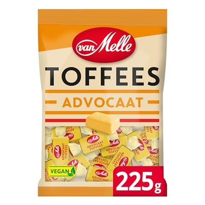 Van Melle Toffees Advocaatsmaak I Advocaat flavored Toffee Candies I 225g 7.93 ounce