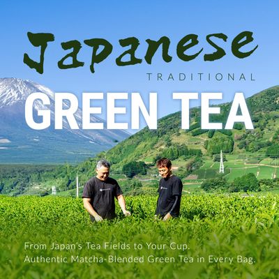 NAKANE TEA INC. Matcha Blend Japanese Green Tea Bags, 100 Count