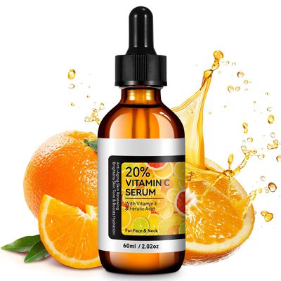 Vitamin C Serum - Pure Vitamin C Face Serum for Face with Hyaluronic Acid, Vitamin E Ferulic Acid - Anti Aging Facial Serum for Women and Men Skin Care - All Skin Types -2.02 Oz