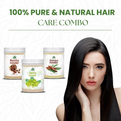 Havintha Amla Reetha Shikakai Powder For Hair - 227 Grams (Pack of 3)