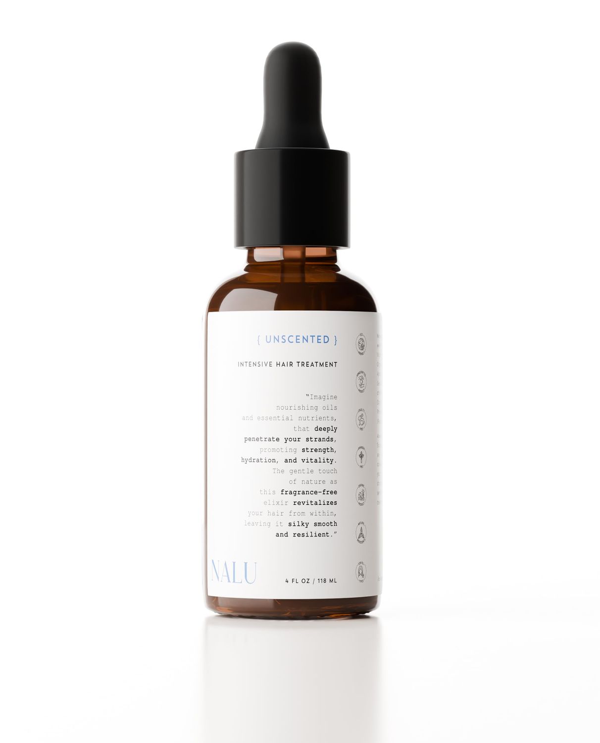 NALU Organic Unscented Hair Treatment. For Sensitive Scalp Rejuvenating, Nourishing and Calming. Soothing Experience and Healthier Scalp. All Hair Types, 8 Fl Oz.
