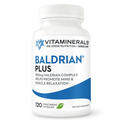 Vitaminerals 33 Baldrian Plus Natural Relaxing Support Standardized Valerian Extract (120)