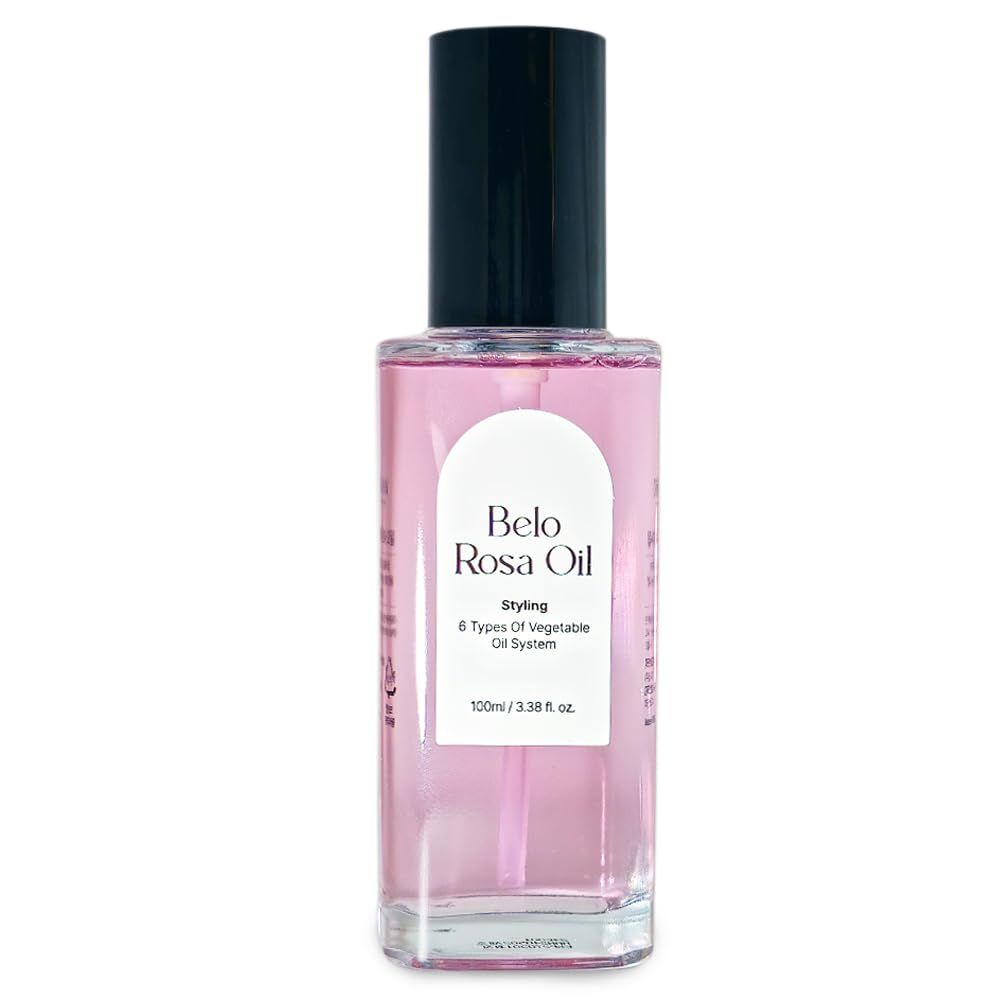 Obsidian Belo Rosa Hair Oil - 3.38 fl. oz. Lightweight Botanical Blend for Smooth, Shiny Hair Rose Scent