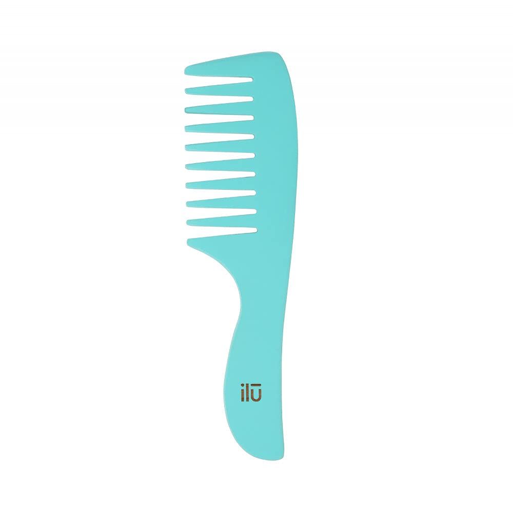 ILU BambooM Travelling Turquoise Detangling Eco Friendly Bamboo Hair Comb