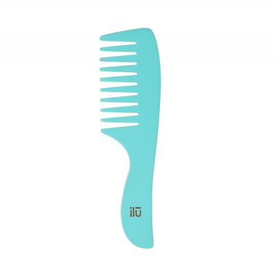 ILU BambooM Travelling Turquoise Detangling Eco Friendly Bamboo Hair Comb