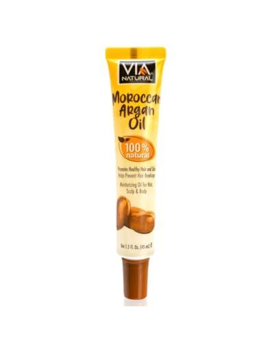 Via Natural Hair-Treatment Oils, Ultra Care Vitamin E Oil Concentrated Natural Oil 1.5oz - Promotes Longer, Stronger, Healthier Hair by Adding Vitamins and Keratin